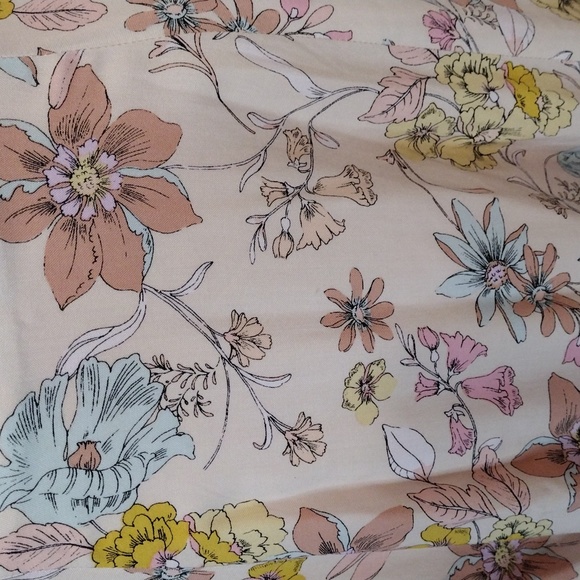 Lulus NWT Floral Print Puff Sleeves Crisscross Open Back Maxi Dress XS - Picture 8 of 15